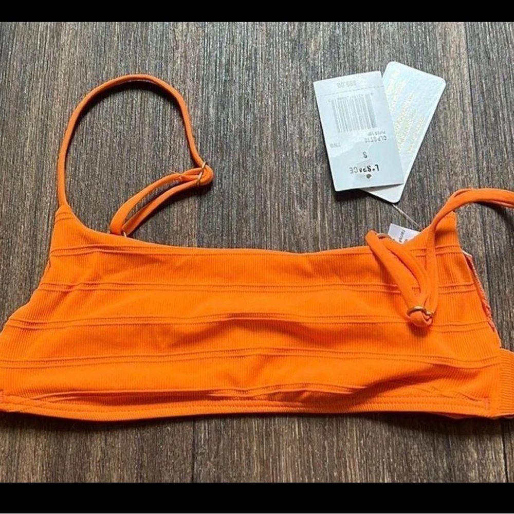 L*Space Orange Bikini Top